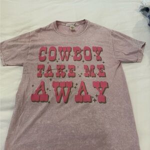 Altar'd State Pink 'Cowboy Take Me Away' Tee